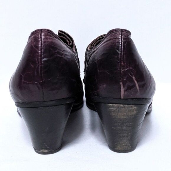 FIDJI FIDJI Dark Purple Heeled Loafers 39 - Picture 5 of 7